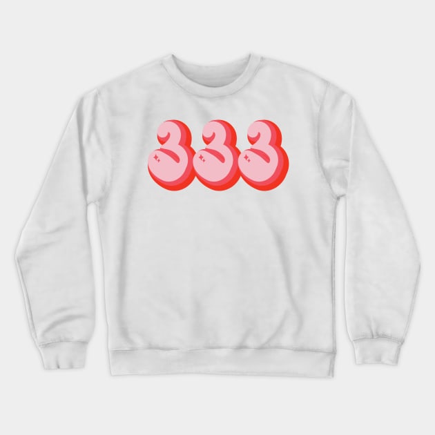 333 Angel Number Crewneck Sweatshirt by groovyfolk